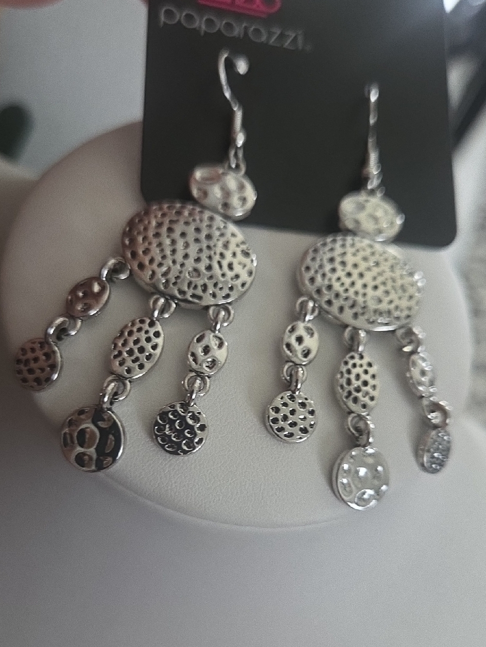 Paparazzi Get Your ArtIfacts Straight Silvet Earrings NWT